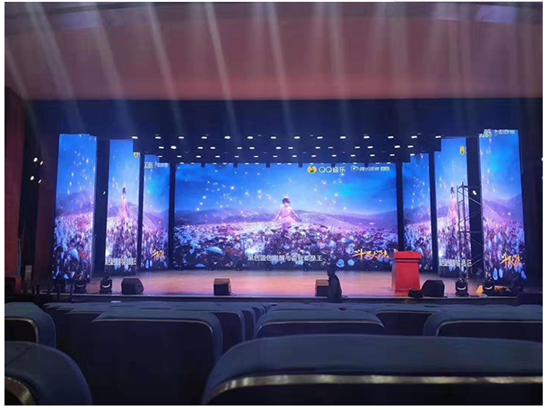 某部队室内舞台屏p25130平方